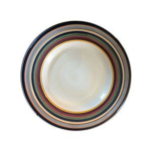 Banded TABLETOPS UNLIMITED Dinner Plate Handpainted Width: 11 1/8 in